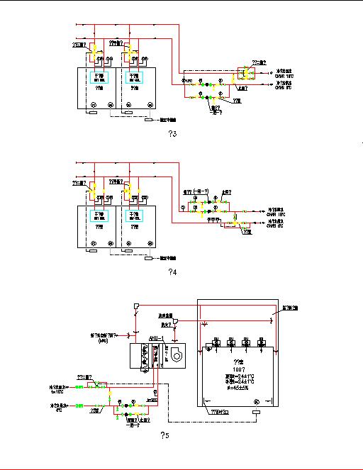 某地详细的干表冷盘管冷冻水系统图纸（共2张）_图1