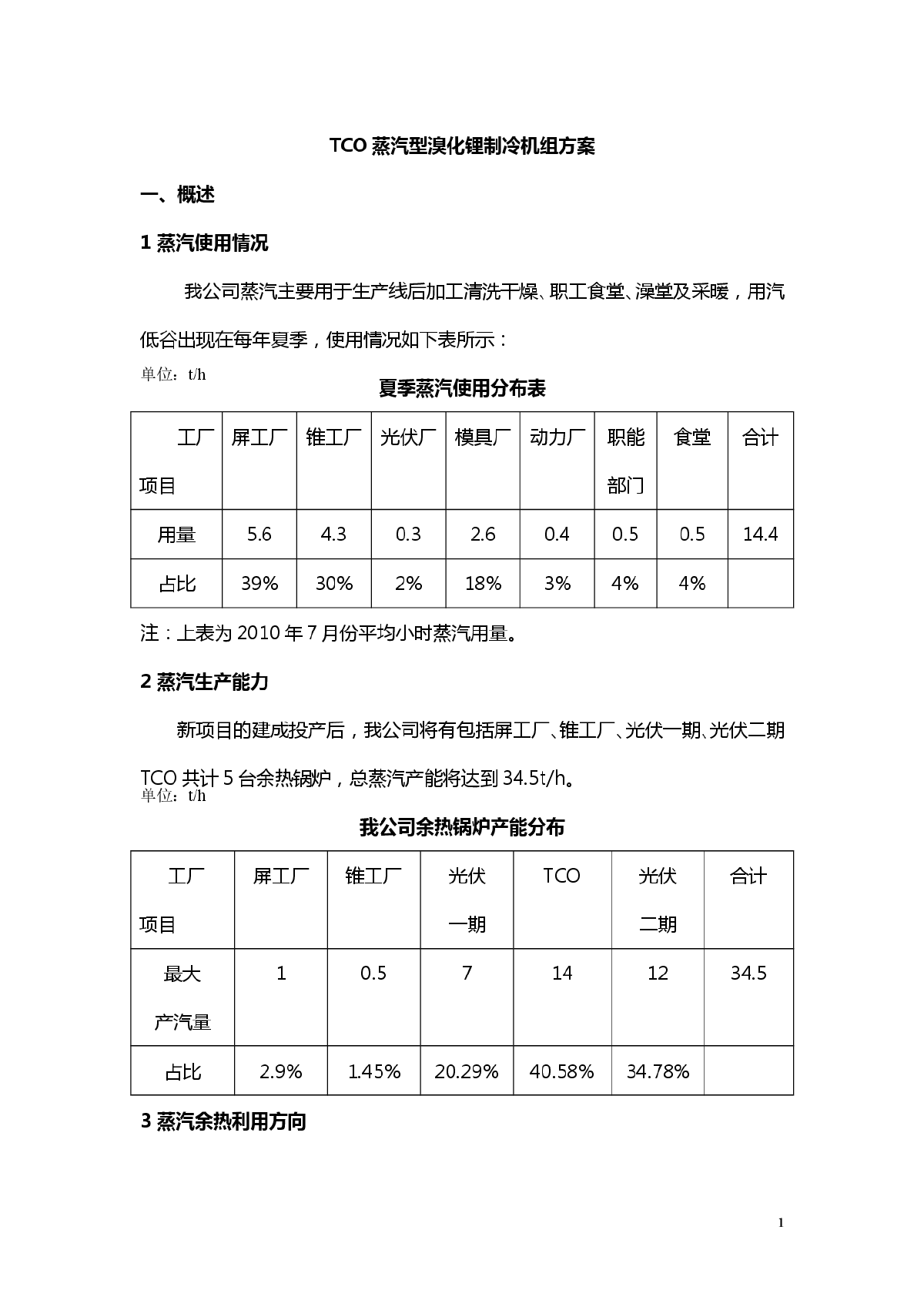 TCO蒸汽型溴化锂制冷机组方案-图一