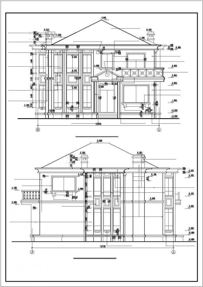 阿里苏丹某别墅建筑设计方案图（共5张）_图1