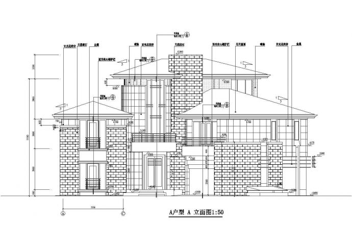 【北京】某经典别墅全套建筑施工图（共9张）_图1