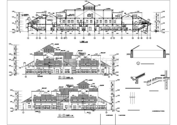 北美某风情别墅建筑设计方案图（共12张）-图一