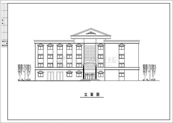 【临沂市】郊区某厂厂房及办公联建图纸-图一