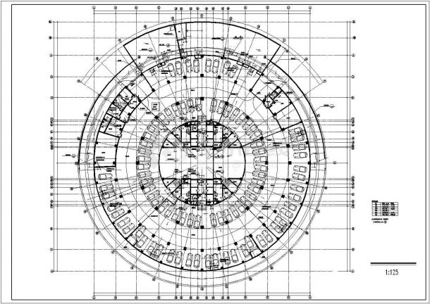 【南通】某圆形建筑全套设计施工图-图一