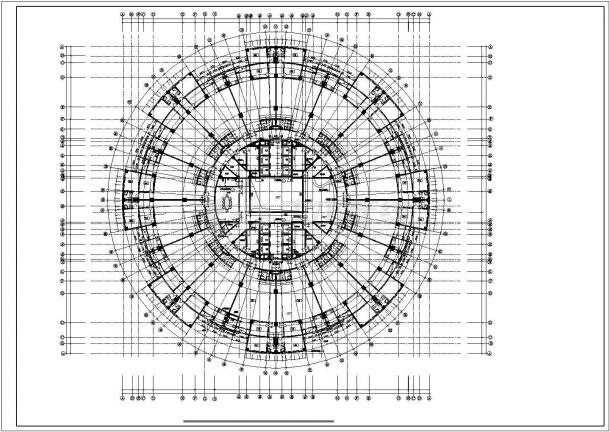 【南通】某圆形建筑全套设计施工图-图二