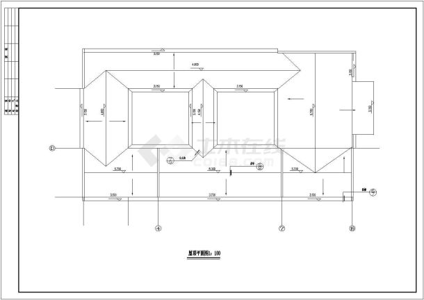 某地小型庭院建筑施工图（共8张图）-图二