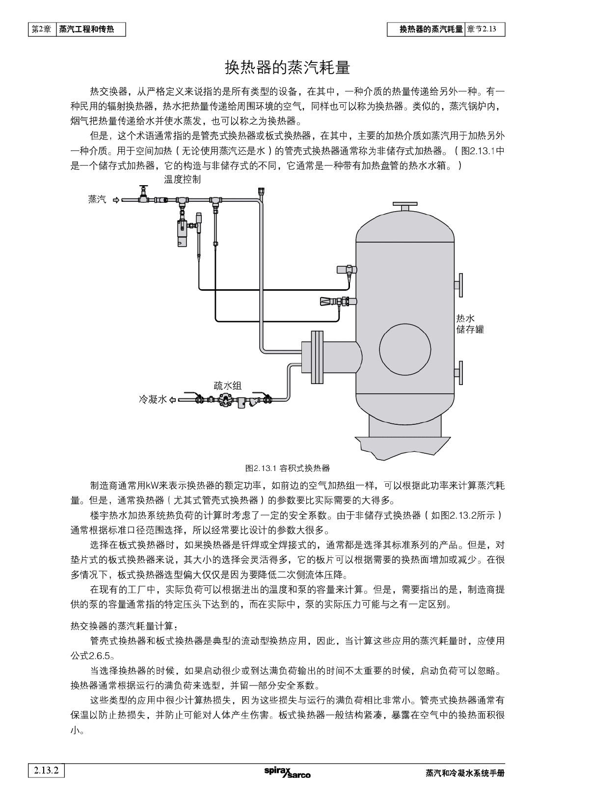 蒸汽和冷凝水系统  (换热器的蒸汽耗量)-图二