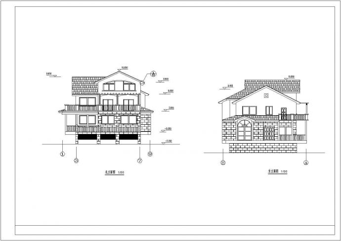 某别墅建筑设计方案图纸1（共11张）_图1