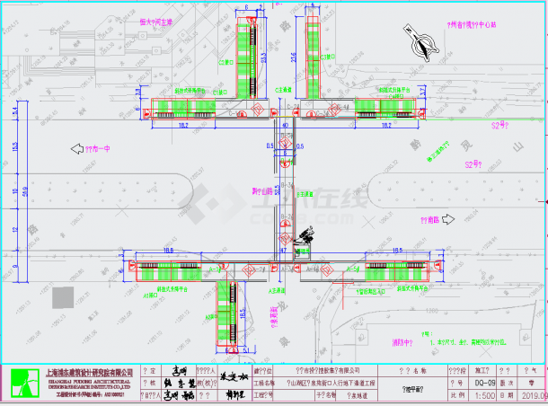 某地人行地下通道工程电气施工图CAD图纸-图二