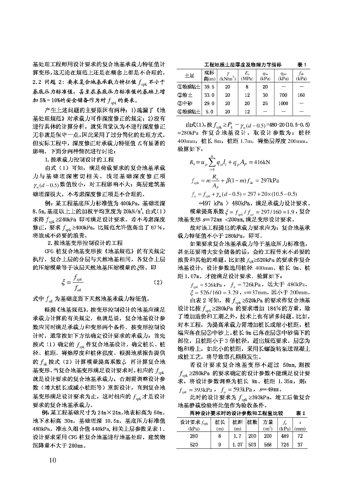 CFG 桩复合地基设计如何提设计要求-图二