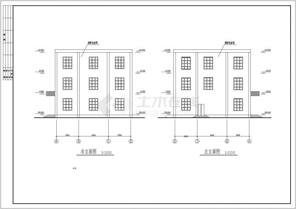 某地区饭店框架结构建筑施工图（共22张）-图二