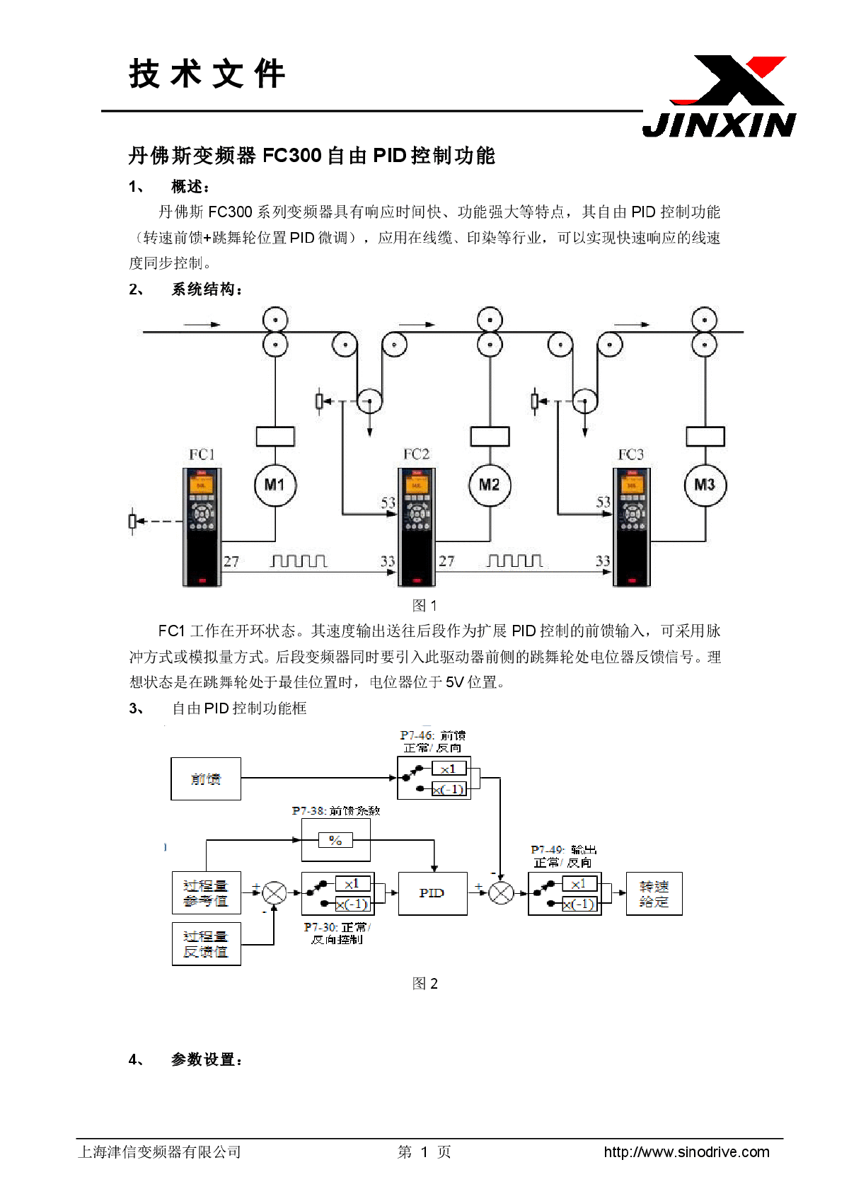 丹佛斯变频器FC300自由PID控制功能-图一