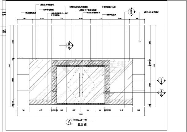 售楼中心装修设计CAD图纸(含目录)-图一