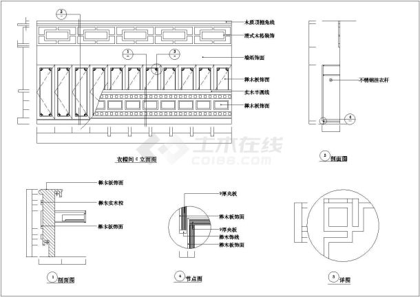 【河南】某地区中餐厅装修设计方案图-图一