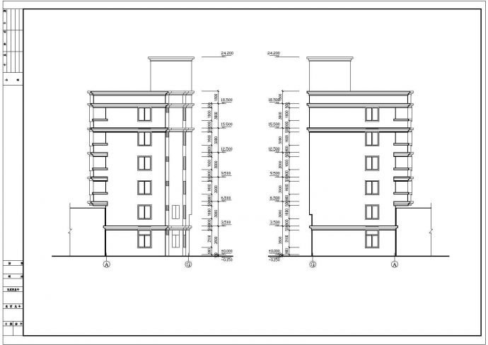 【福清】某地六层住宅建筑设计施工图_图1