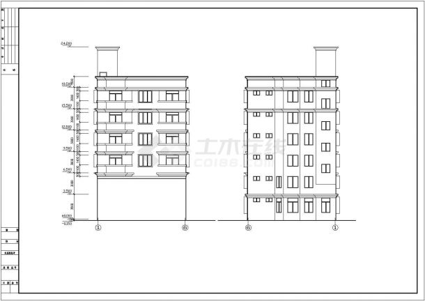 【福清】某地六层住宅建筑设计施工图-图二
