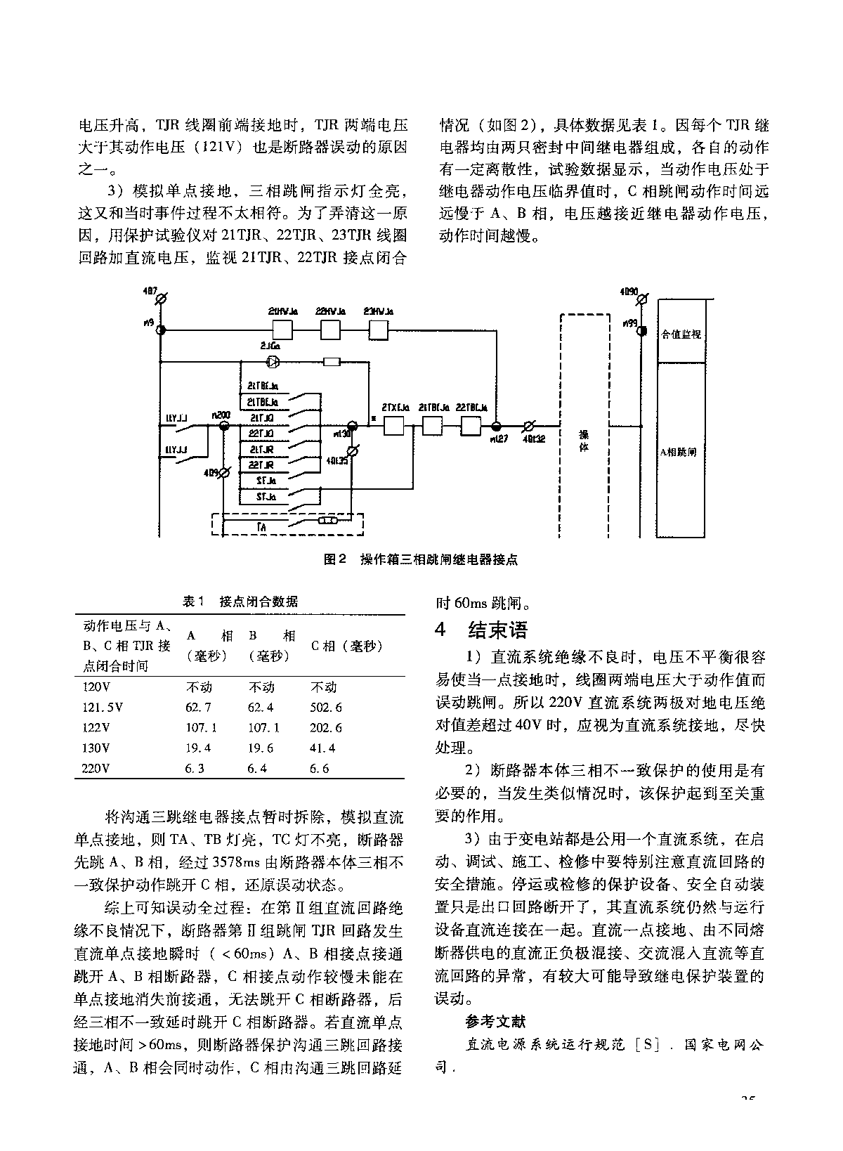 500kV变电站断路器误动分析-图二