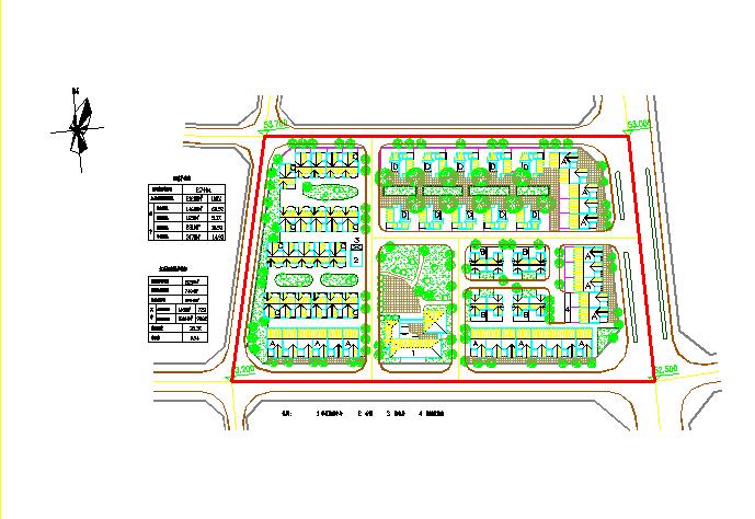 【江苏】某地城镇居民点建筑规划设计图