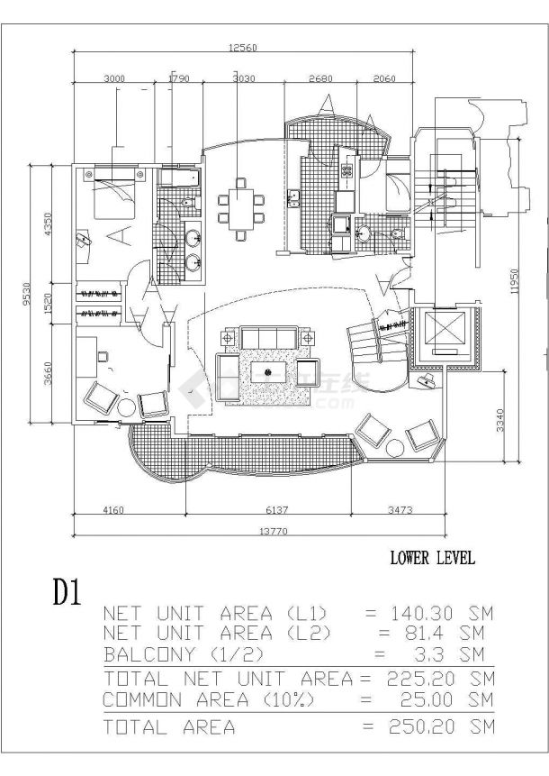 国外某别墅建筑规划设计方案详细图-图二