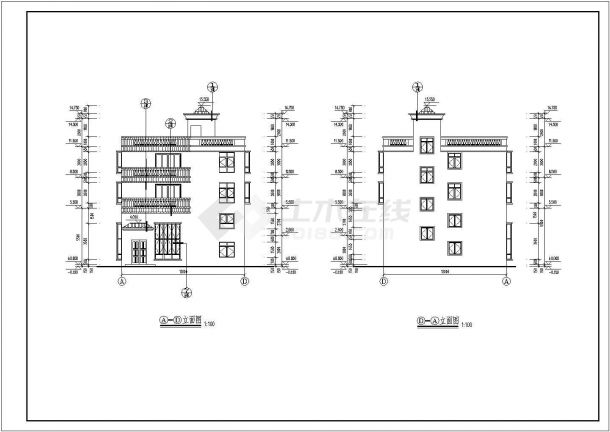 某私人住宅楼建筑设计施工全套详图-图二