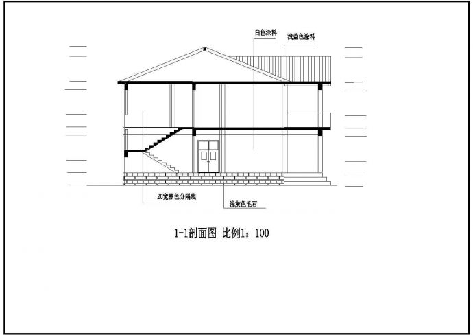 【天津】某地别墅外形建筑设计方案_图1