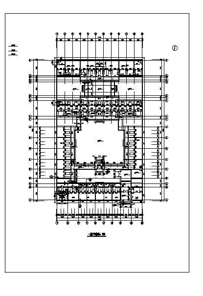 单层古典中式四合院办公建筑施工图-图二