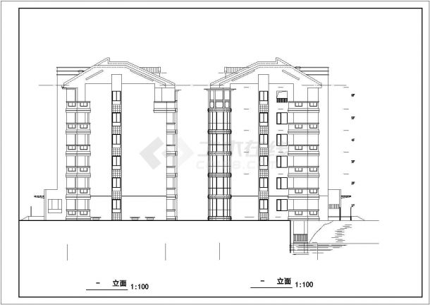 【武汉】某东湖行吟水榭豪宅建筑设计图-图二