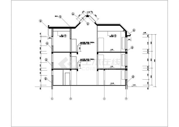 某市豪华庄园别墅建筑设计图纸（共10张）-图二
