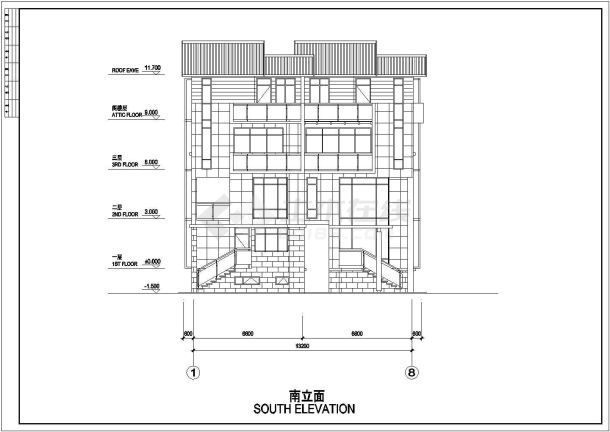 某地两套不同别墅设计及全套施工图-图一