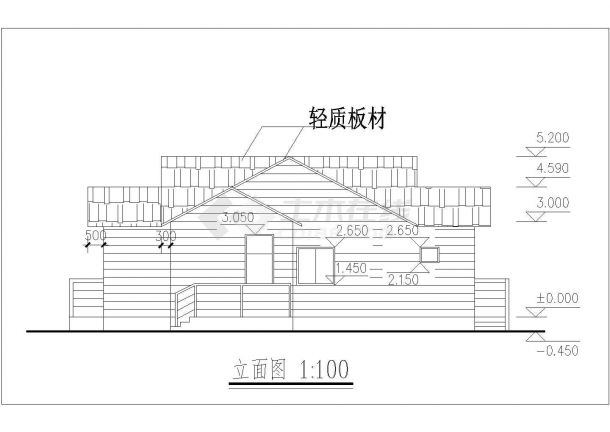 【深圳市】某地区休闲别墅设计方案图-图二
