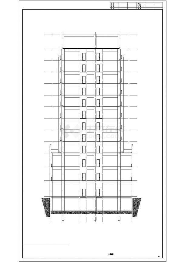 12层公寓剪力墙建筑结构最新全套图-图二