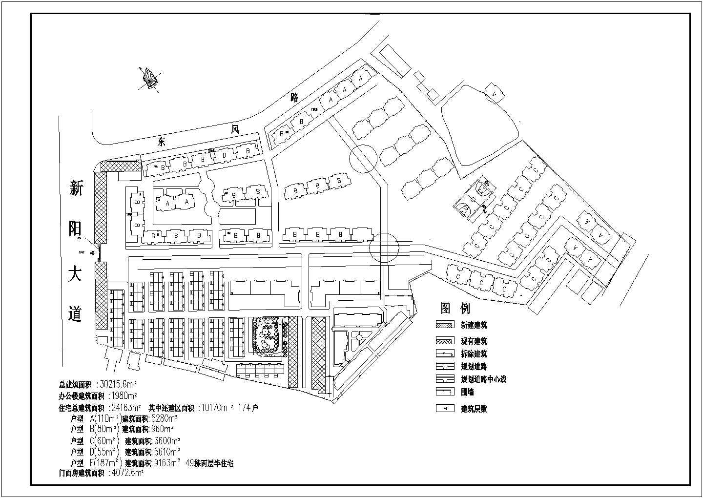 【武汉市】新洲区某工业基地规划总图