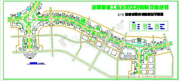 【重庆市】涪陵区李渡工业示范区建筑规划图-图一