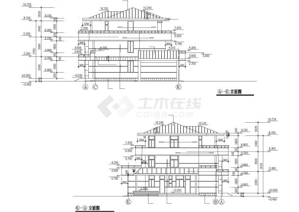 某地三层别墅的全套设计施工图（共11张）-图二