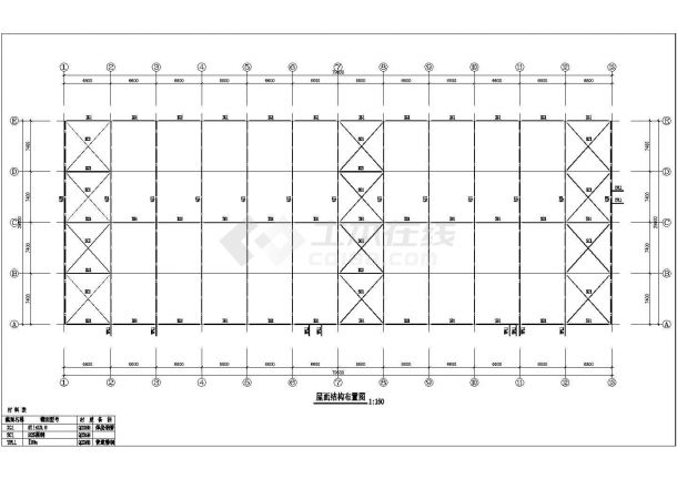 【厦门】生物科技圆仓库车间工程钢结构设计图-图二