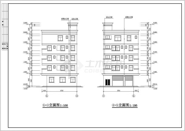 某地小型私人住宅楼的建筑施工详图-图一