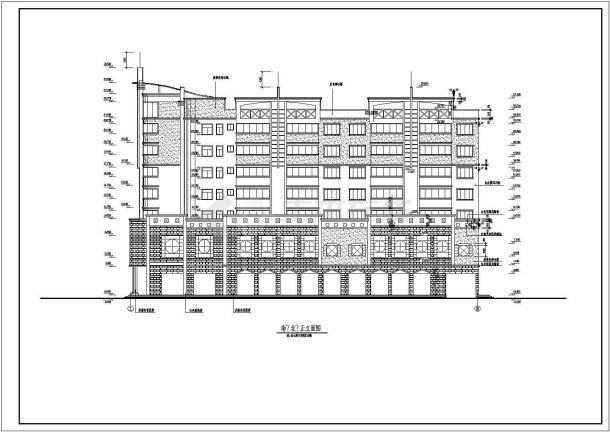 农骨井农贸市场综合楼建筑施工全图-图一