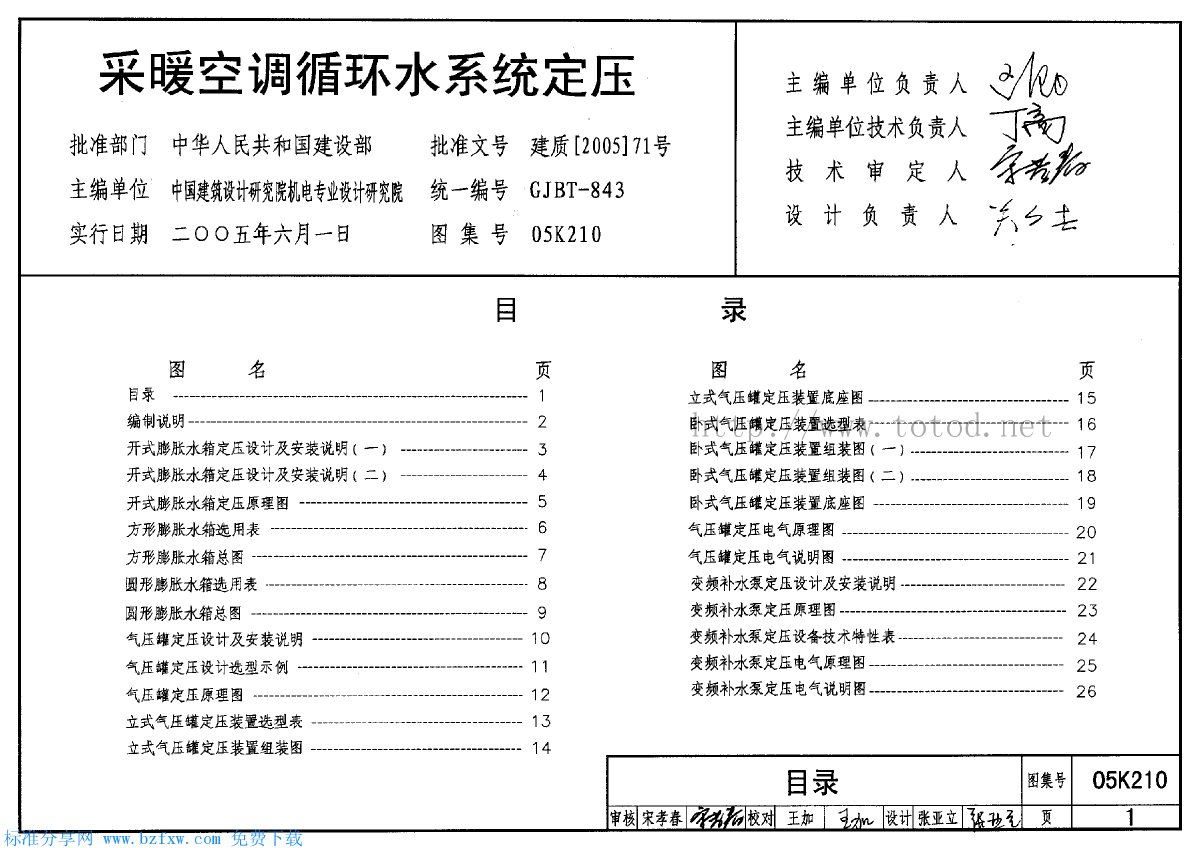 采暖空调循环水系统定压