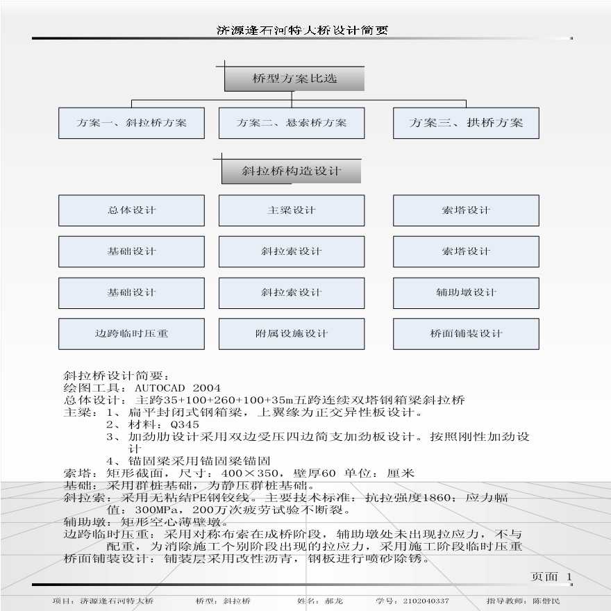 总长530米桥宽22.5米双向四车道公路I级双塔斜拉桥-图一