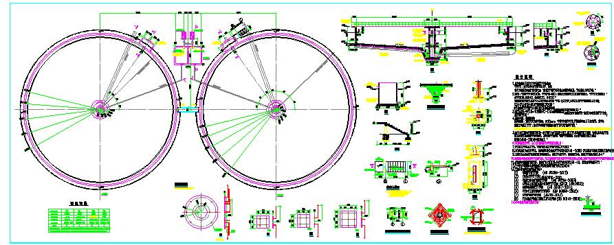 直径36m水池结构CAD布置图