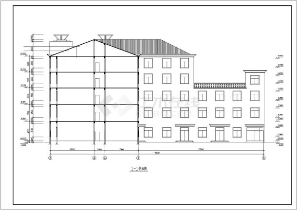 某地大型工业厂房建筑设计结构图（共23张）-图二