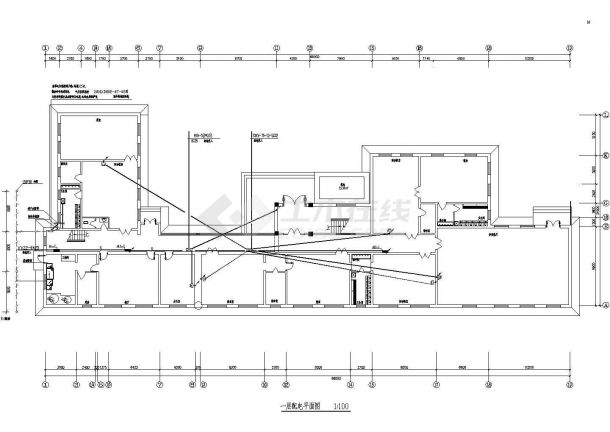 二层幼儿园室内电气方案设计图（共4张）-图一