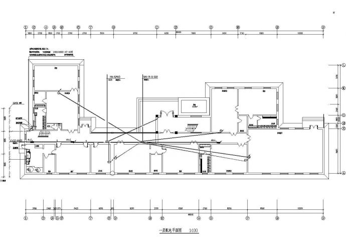 二层幼儿园室内电气方案设计图（共4张）_图1