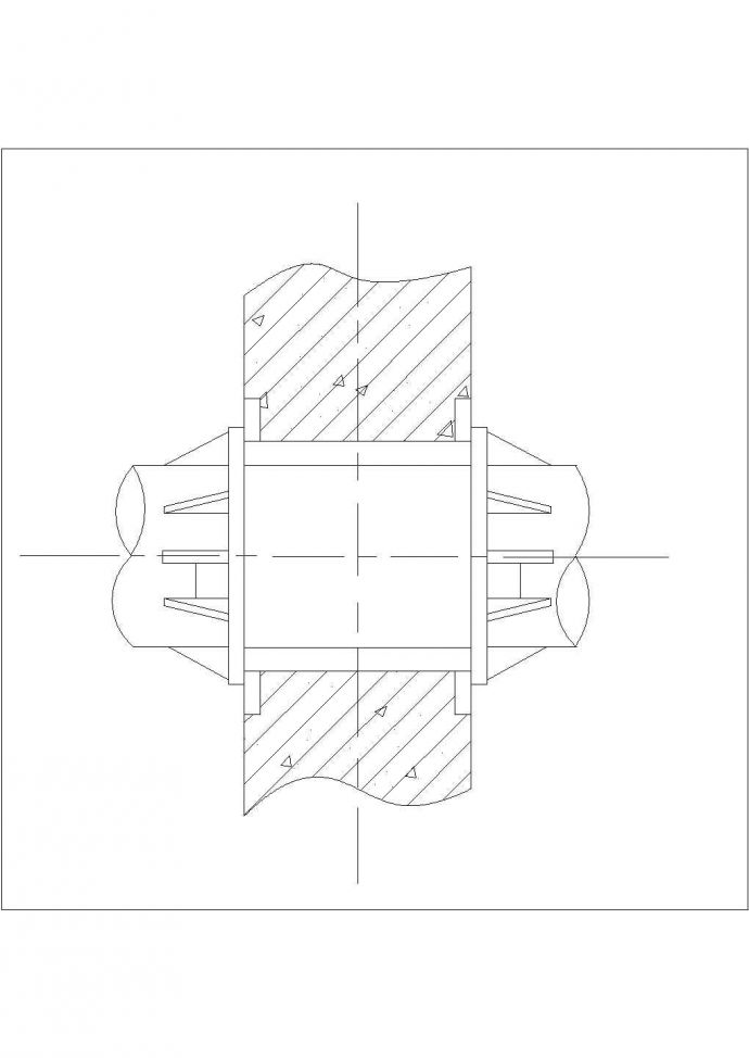 管道支架：热力管道中的墙式固定支架和弹簧支架_图1