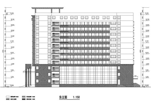 某十一层回字形酒店的建筑设计施工图-图二