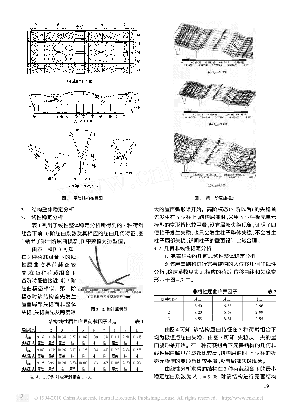 上海浦东机场二期航站楼钢屋盖结构稳定性分析-图二