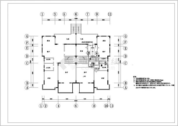 【天津】某别墅中央空调设计施工图-图二