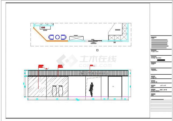 整体衣柜专卖店装修设计图纸（共21张）-图一