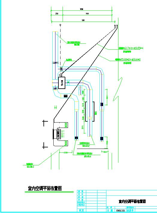 某电子厂房空调降温系统平面设计图纸_图1