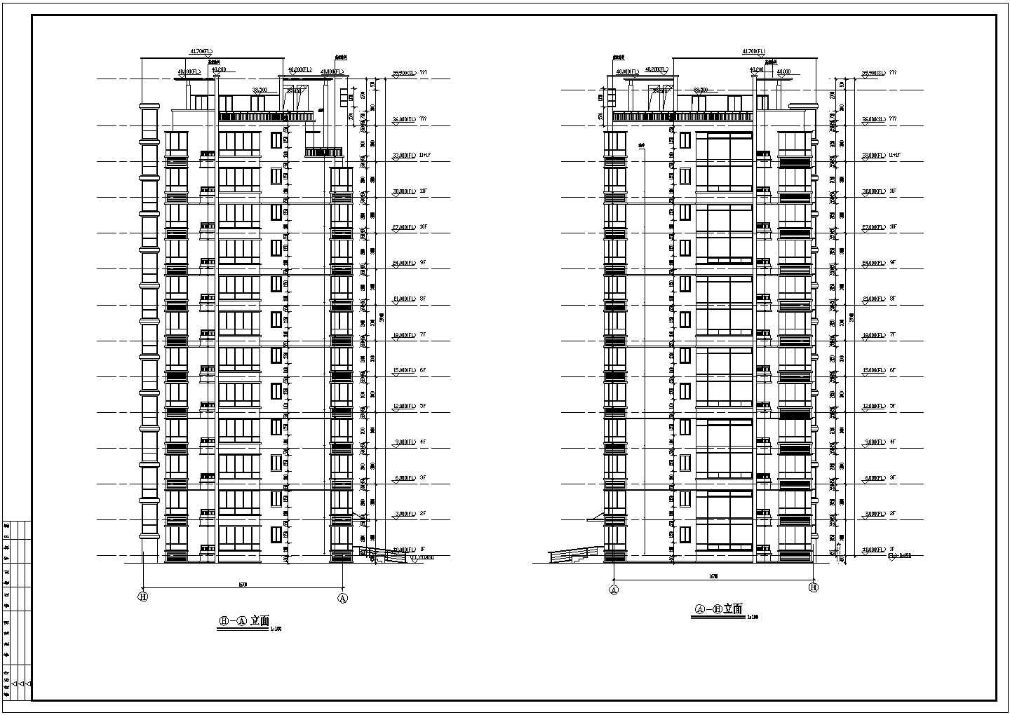 某开盘国际花园别墅建筑全套施工图纸