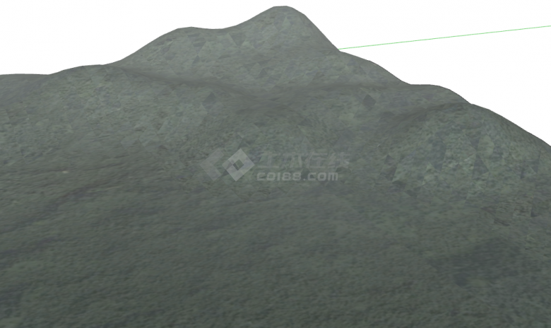 丛林地形 岩石 巨石 山峰 悬崖 火山su模型-图一
